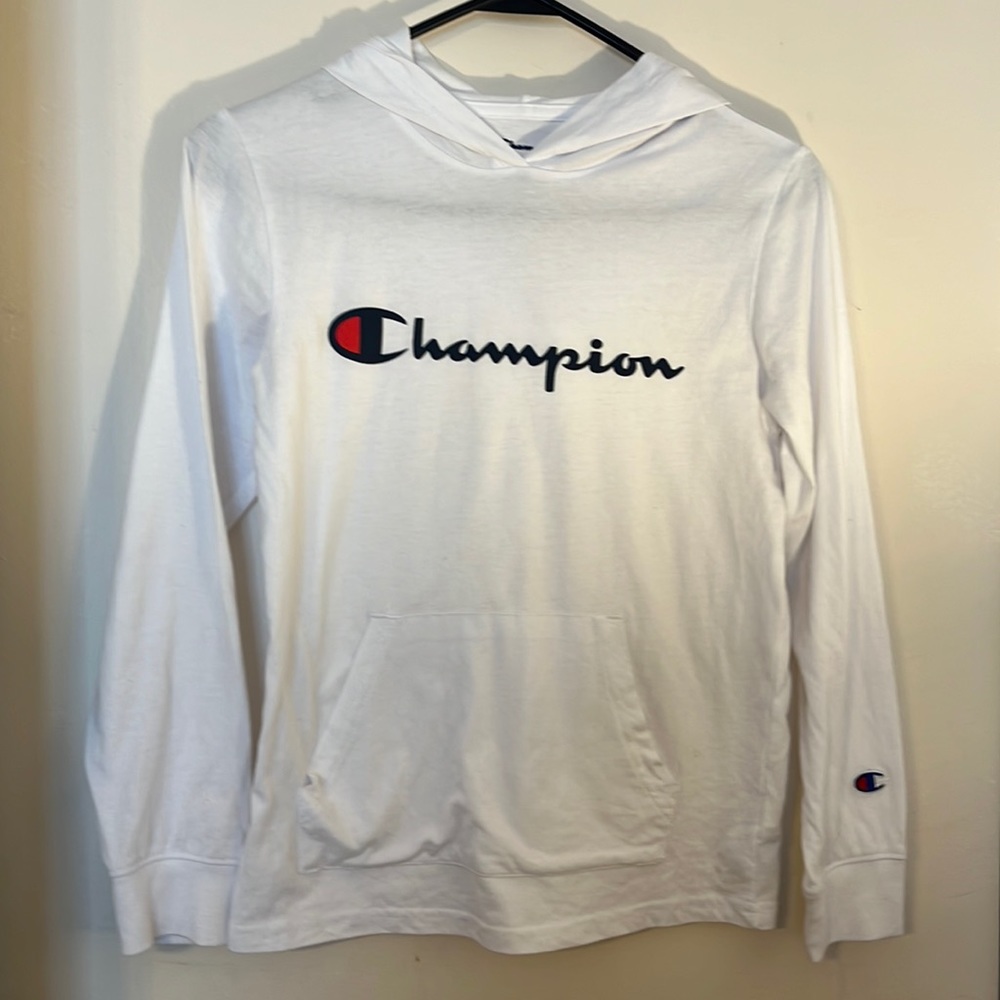 Champion Boys pullover long Sleeve TShirt with hood